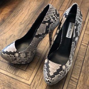 Steve Madden python platform heels